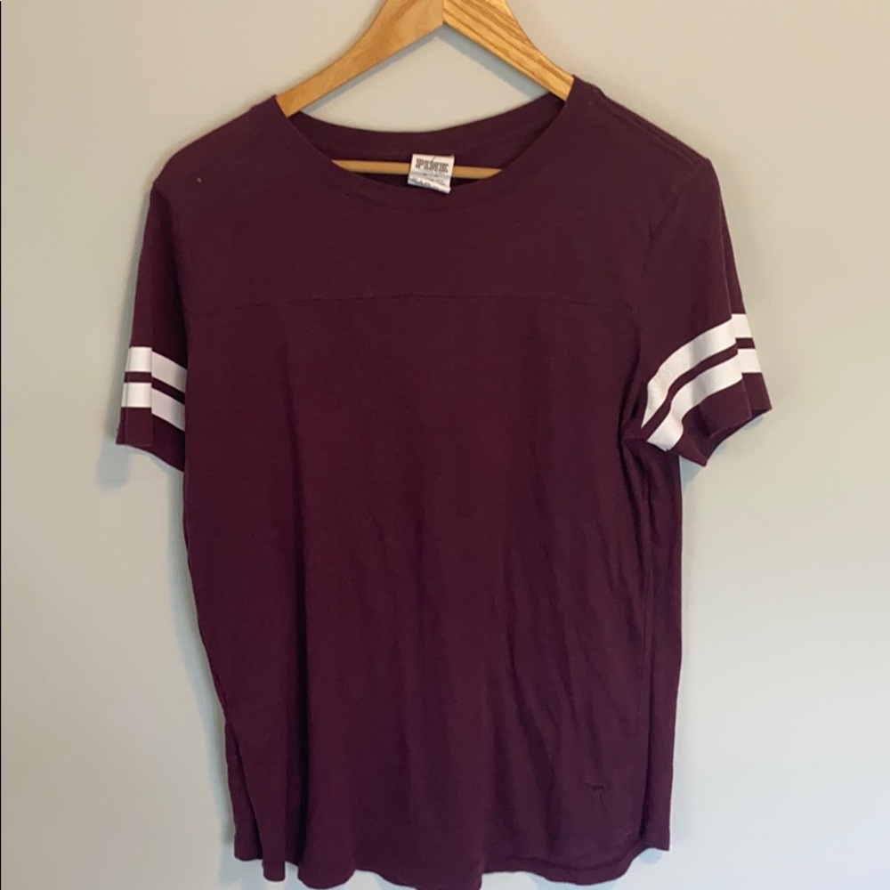 Burgundy ringer tee!